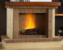 Brick fireplace refractory