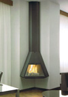 cheminee gaz angle suspendue 100-1