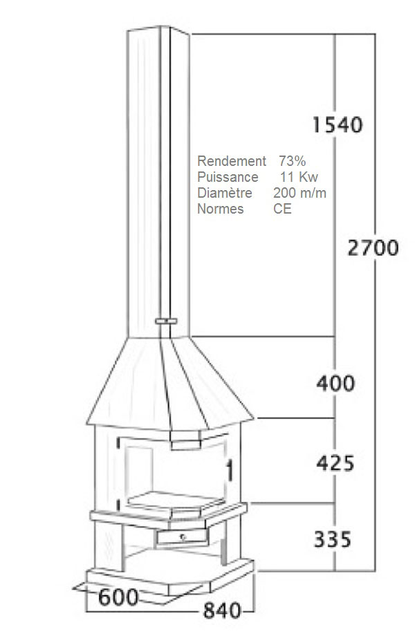 chemin�e angle 119-3