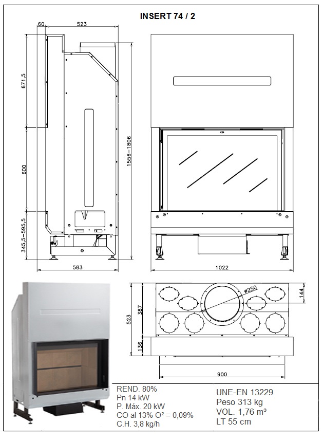 insert frontal 74-5
