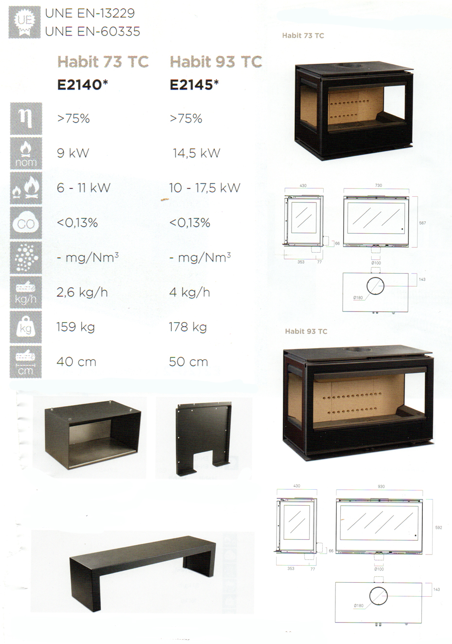 poele-3 vitres habit 73